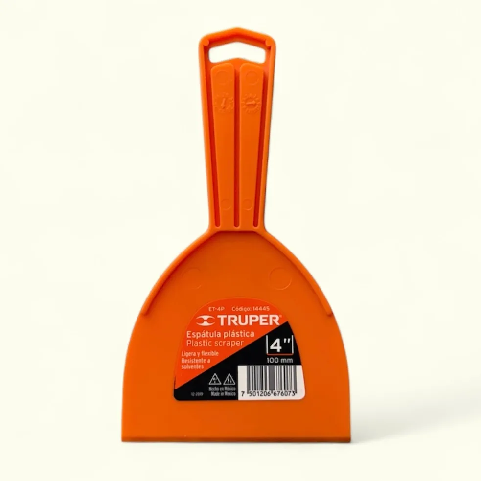 ESPATULA PLASTICA TRUPPER 4" X 1 UND