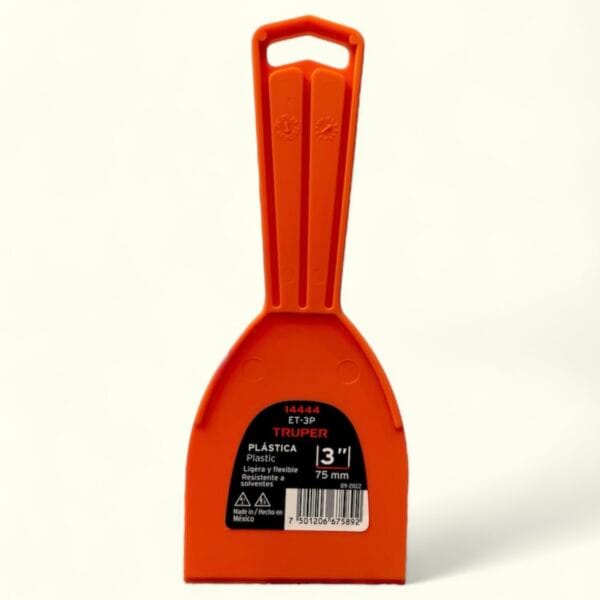 ESPATULA PLASTICA TRUPPER 3" X 1 UND