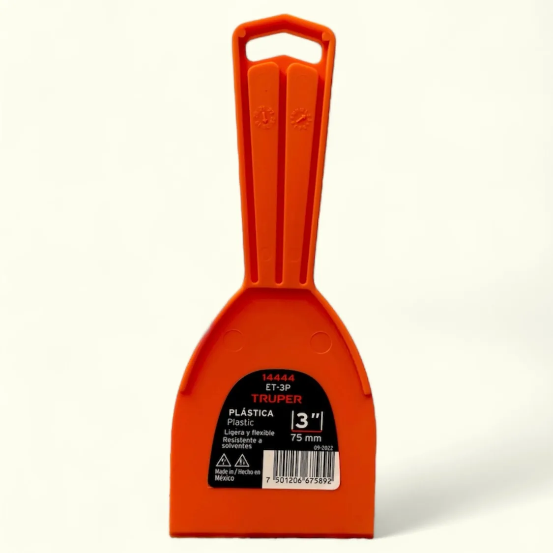 ESPATULA PLASTICA TRUPPER 3" X 1 UND