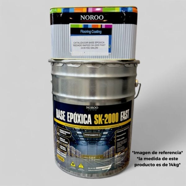 BASE EPÓXICA SK-2000 FAST AZUL COMPONENTES A Y B X 1/2 CANECA